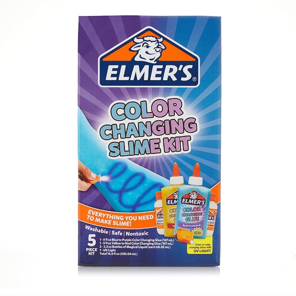 Bundle of 2 Elmer's Color Changing Slime Kits.